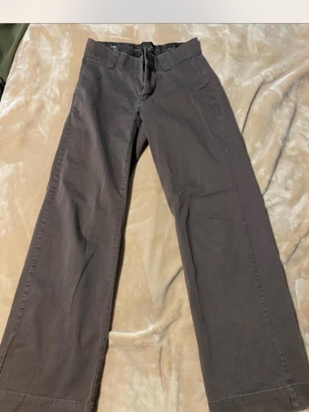Lee Women's Straight-Leg Pants in Dark Brown Sz 6